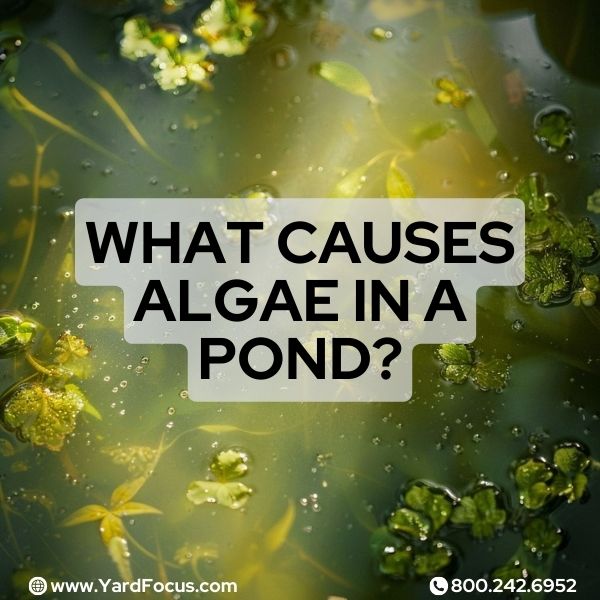 What causes algae in a pond?
