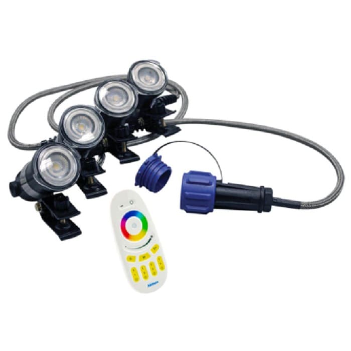 Airmax RGBW Color Changing 4 Light Kit with Remote