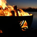 Beachcomber 36" Fire Pit by Fire Pit Art with Firewood Burning Beautifully