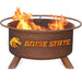 Boise State F234 Steel Fire Pit by Patina Products with white background.