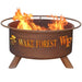 Wake Forest F477 Steel Fire Pit by Patina Products with white background.