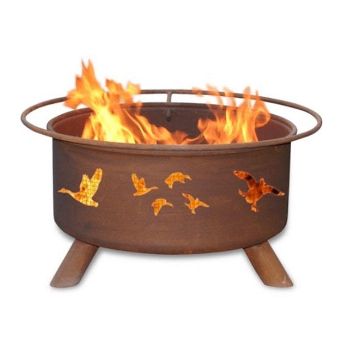 Wild Ducks Steel Fire Pit by Patina Products