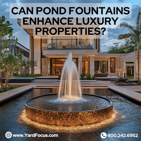 Can pond fountains enhance luxury properties?