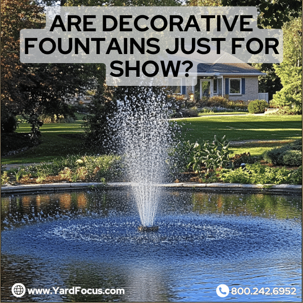 Are decorative fountains just for show?