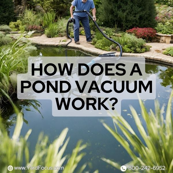 How does a pond vacuum work?