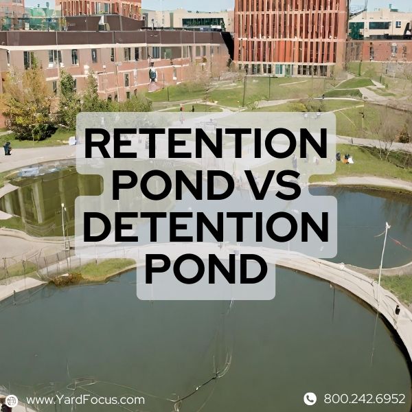 Retention Pond vs Detention Pond What are the Differences? Yard Focus