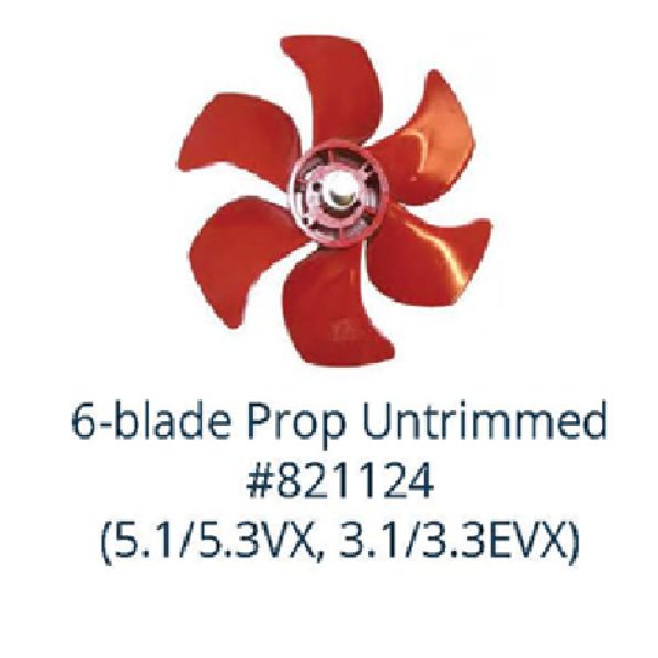 6-Blade Prop Untrimmed (5.1/5.3VX/3.1/3.3EVX) #821124