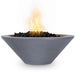 24" Cazo GFRC Fire Bowl - 12V Electronic Ignition in Gray