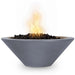 36" Cazo GFRC Fire Bowl - Match Lit in Gray