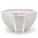 38" Luna GFRC Water Bowl in White Limestone