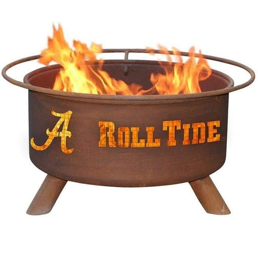 Alabama F410 Steel Fire Pit by Patina Products with white background.