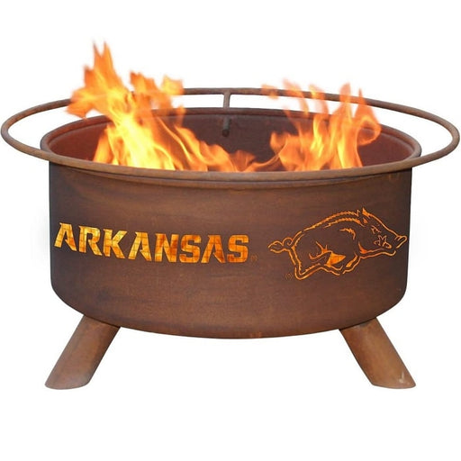 Arkansas F244 Steel Fire Pit by Patina Products with white background.