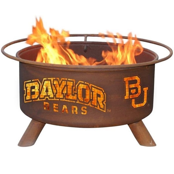 Baylor F461 Steel Fire Pit by Patina Products with white background.
