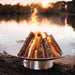 Bella Vita 34" Stainless Steel Fire Pit by Fire Pit Art