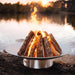 Bella Vita 58.5" Stainless Steel Fire Pit by Fire Pit Art