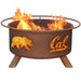 Cal F210 Steel Fire Pit by Patina Products with white background.