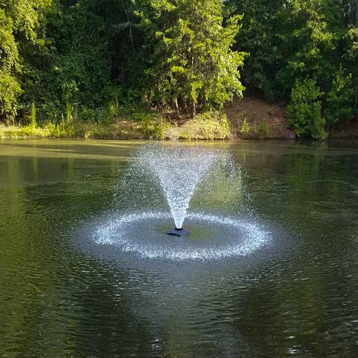 Picture of the Scott Aerator DA-20 Display Fountain Aerator 1/3HP put in a Pond