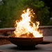 Emperor Steel Fire Pit by Fire Pit Art with Wood Burning Inside the Pit
