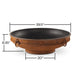 Emperor Steel Fire Pit by Fire Pit Art with Dimensions
