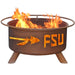 Florida State F211 Steel Fire Pit by Patina Products with white background.