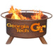 Georgia Tech F212 Steel Fire Pit by Patina Products with white background.
