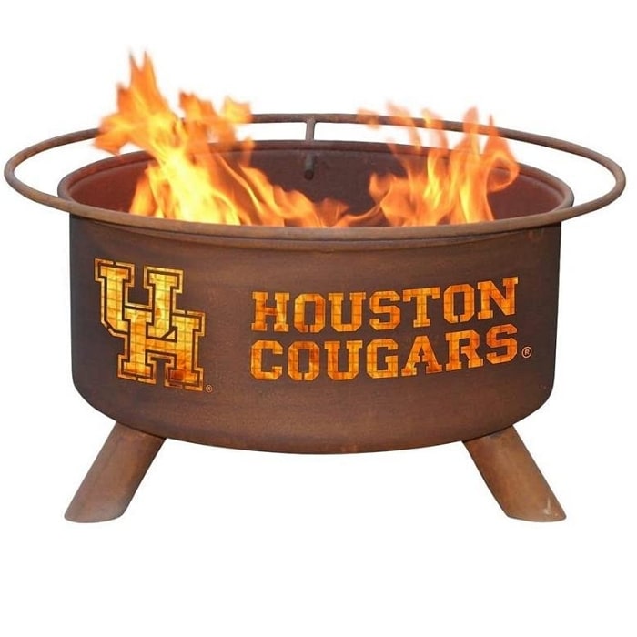 Houston F432 Steel Fire Pit by Patina Products with white background.