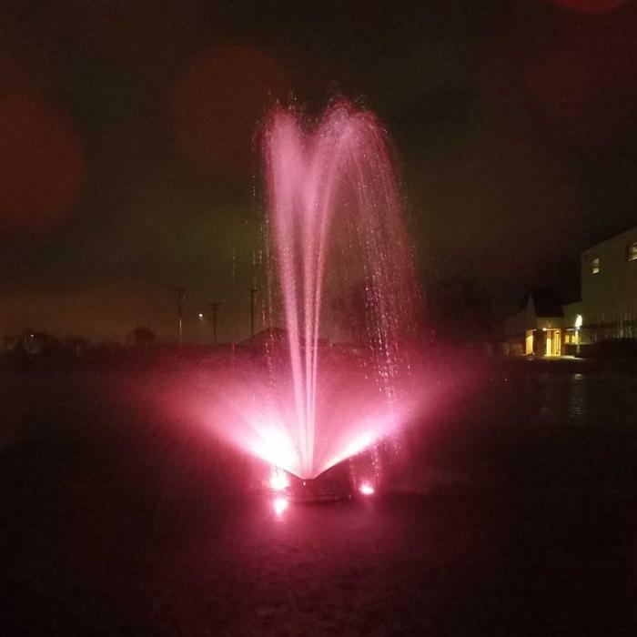 Kasco RGB3C5 Pond Fountain Composite RGB LED 3 Light Kit with Pink Lights