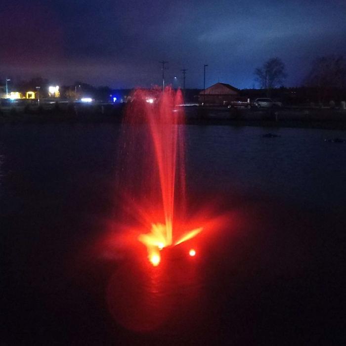 Kasco RGB6C5 Pond Fountain Composite RGB LED 6 Light Kit with Red Lights
