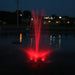 Kasco RGB6C5 Pond Fountain Composite RGB LED 6 Light Kit with Fountain that has Red Lights on
