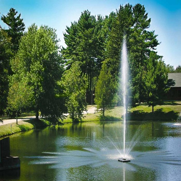 Scott Aerator Skyward Pond Fountain 1/2HP Shooting High Water with Trees