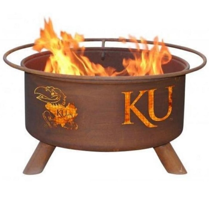 Kansas F239 Steel Fire Pit by Patina Products with white background.