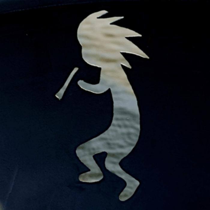 Kokopelli 36" Steel Fire Pit by Fire Pit Art with Kokopelli Image