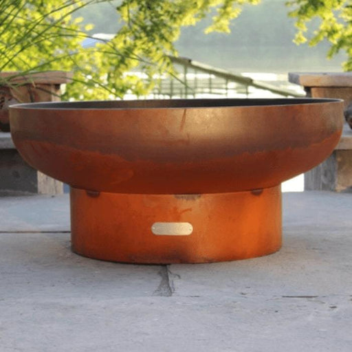 Low Boy 36" Steel Fire Pit by Fire Pit Art Close-Up Image