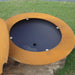 Inside Image of the Magnum Steel Fire Pit with Lid by Fire Pit Art