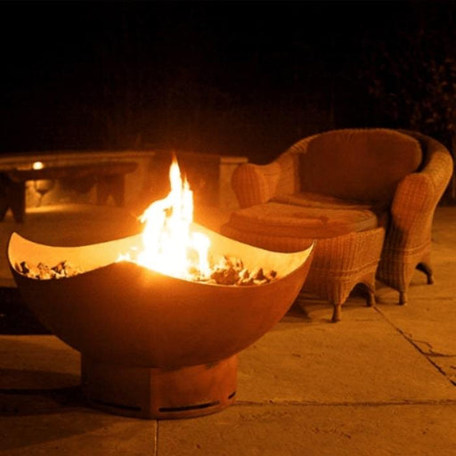 Manta Ray 36" Steel Fire Pit by Fire Pit Art