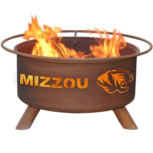 Missouri F409 Steel Fire Pit by Patina Products with white background.