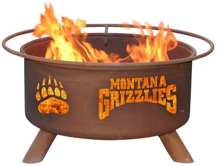 Montana F411 Steel Fire Pit by Patina Products with white background.