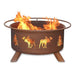 Moose & Trees Steel Fire Pit by Patina Products
