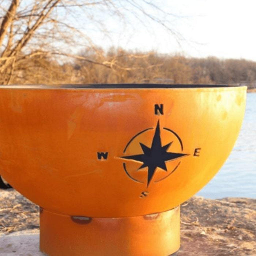 Focused Image of the Navigator 36" Steel Fire Pit by Fire Pit Art