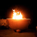 Nepal 41" Steel Fire Pit by Fire Pit Art with Beautiful Fire Inside the Firepit