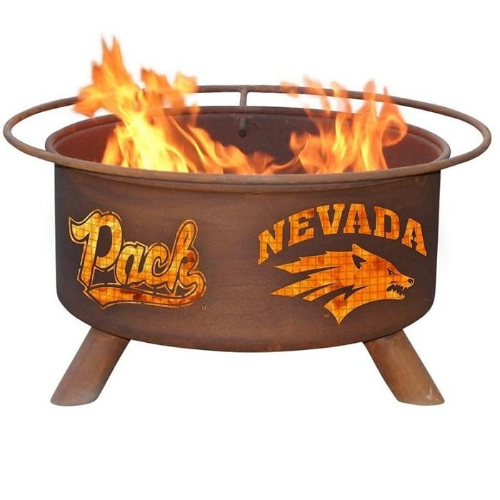 Nevada F464 Steel Fire Pit by Patina Products with white background.