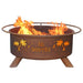 No Worries F121 Steel Fire Pit by Patina Products with White Background