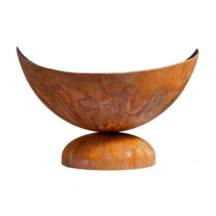 Ohio Flame Lunar Artisan Fire Bowl with White Background