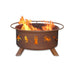 Patina Products Atlantic Coast F116 Steel Fire Pit with white background.