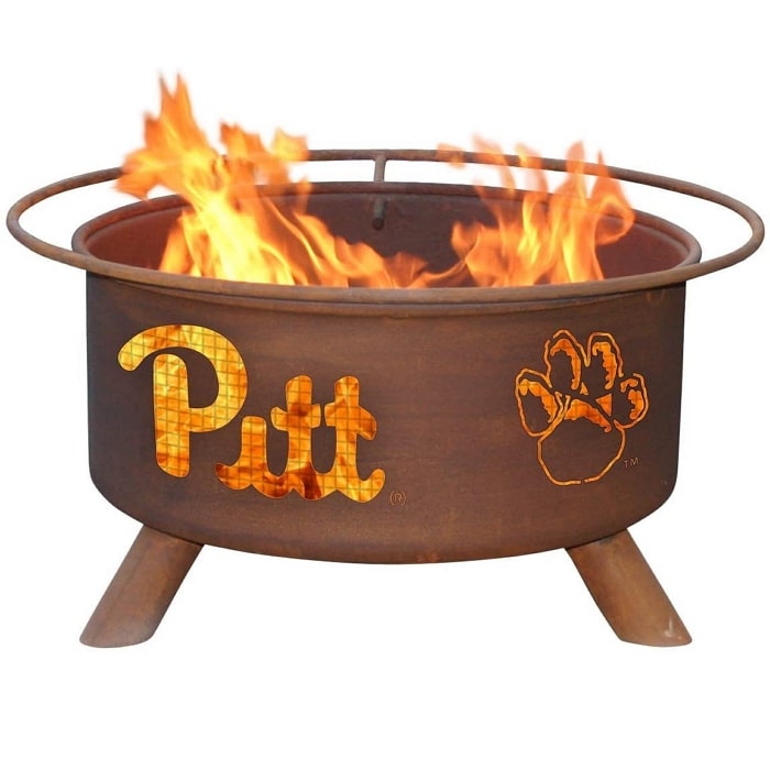 Pittsburgh F228 Steel Fire Pit by Patina Products with white background.