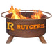 Rutgers F248 Steel Fire Pit by Patina Products with white background.