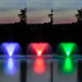 Blue, Red, and Green fountain lights