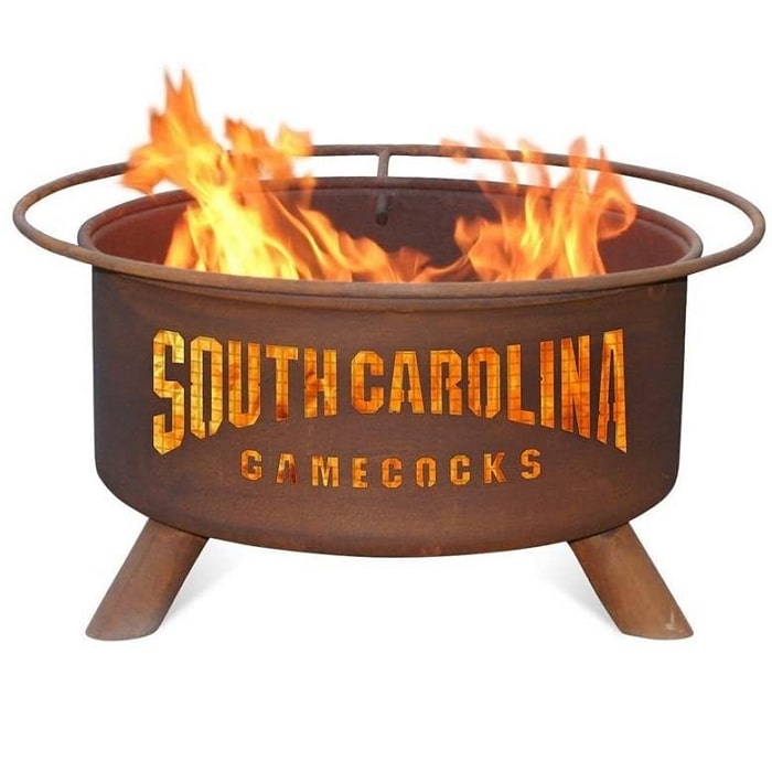 South Carolina F429 Steel Fire Pit by Patina Products with white background.