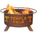 Temple F473 Steel Fire Pit by Patina Products with white background.