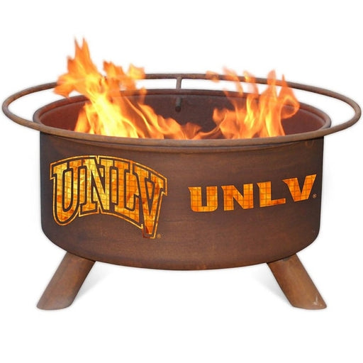 UNLV F402 Steel Fire Pit by Patina Products with white background.